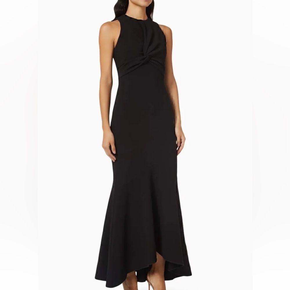 Significant Other Ezra Open Back Mermaid Gown In Black Size 10